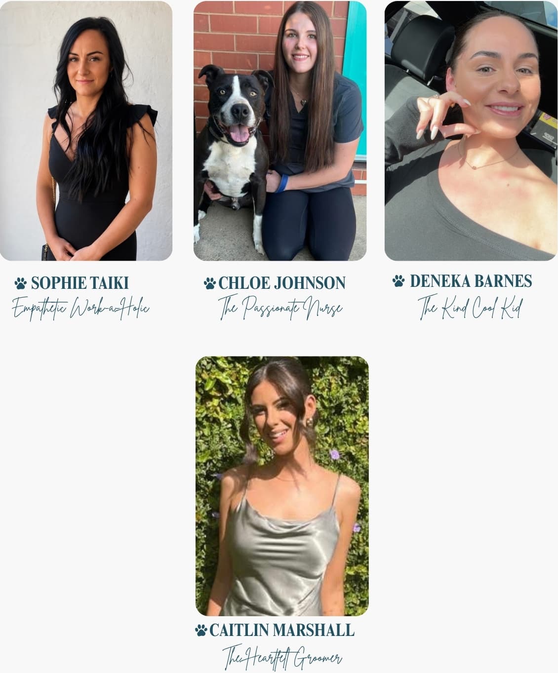 The 4S Legacy team: Sophie Taiki, Chloe Johnson, Deneka Barnes and Caitlin Marshall